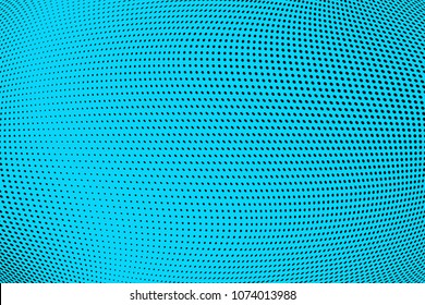 Blue black halftone pattern. Gradient polka dots background. Modern vector illustration. Abstract curves. Points backdrop. Dotted spotted pattern. Monochrome template for web design