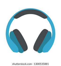 Blue and Black Headphones