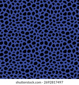 padrão de pele de leopardo azul e preto