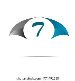 blue and black letter abstract  logo design illustration template isolated background