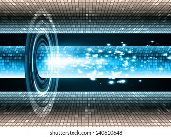 Blue black Light Abstract Technology background for computer graphic website and internet