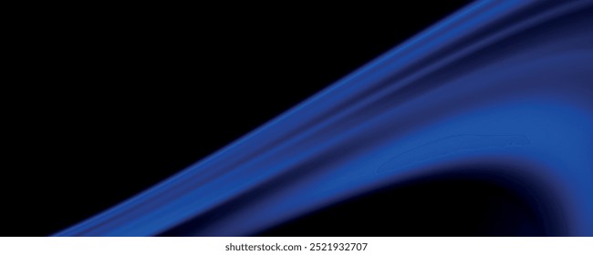 Movimento da velocidade da luz azul e preto, plano de fundo widescreen, ilustração de vetor