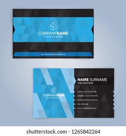 Blue and Black modern business, healthcare, Medical card template, Illustration Vector 10