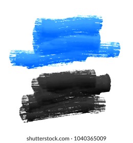 blue and black paint stroke stain