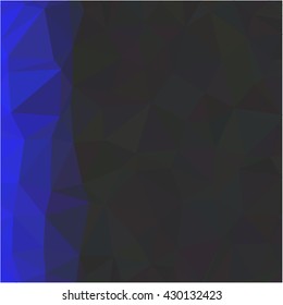 Blue black polygon background