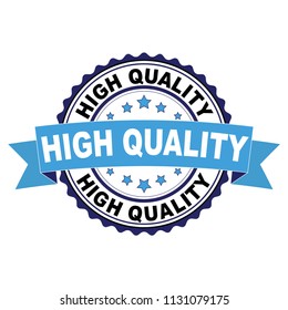 Blue black rubber stamp with High Quality concept