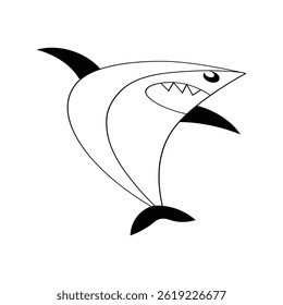 blue black sea vector animal