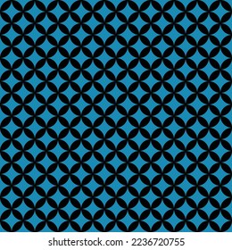 blue and black seamless pattern with stars
