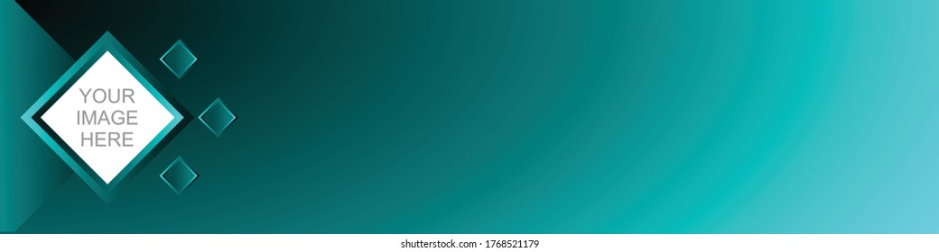 Blue and black simple and modern abstract geometric background banner 