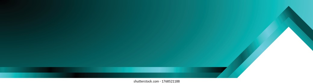 Banner de fondo geométrico abstracto azul y negro simple y moderno 