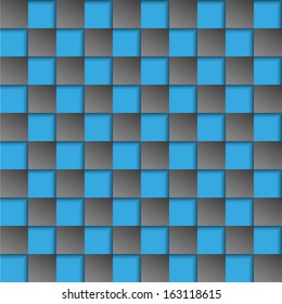 Blue and black square background