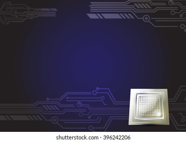 blue and black  Technology background