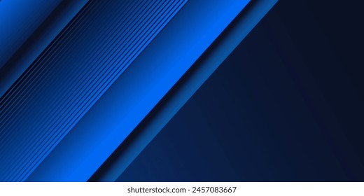 Vector azul y negro, tecnología de luz futurista 3d con Anuncio en forma de línea