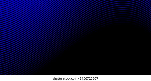 Vector azul y negro tecnología 3D resplandor futurista con Formas de línea Anuncio moderno abstracto azul línea moderna