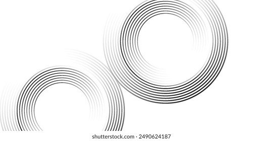 Blue and black vector 3D technology futuristic glow with line shapes banner modern abstract blue line modern. vector ilustration