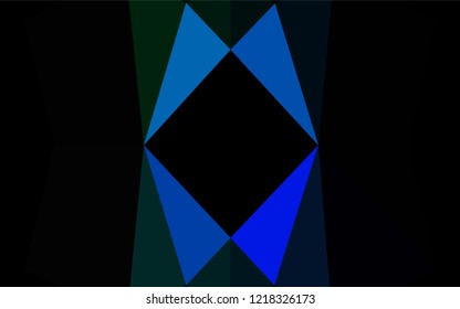 Blue and black vector polygon abstract background. A completely new color illustration in a vague style. The elegant pattern can be used as part of a brand book.