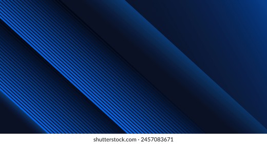 Blue and black vector, technology 3d futuristic glow with line shapes banner
