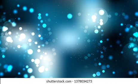 Blue Black and White Blur Lights Background