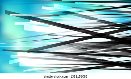 Blue Black and White Geometric Irregular Lines Background Vector