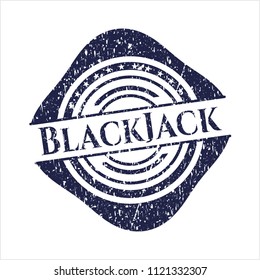 Blue BlackJack distressed rubber texture