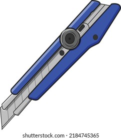 Ilustración del vector de cuchilla azul