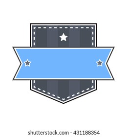 Blue Blank Badge 4