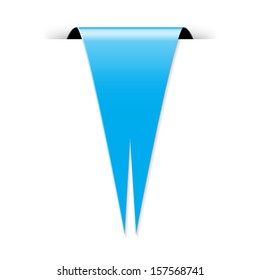 The blue blank flag with hidden edge effect / The blue flag / Flags 