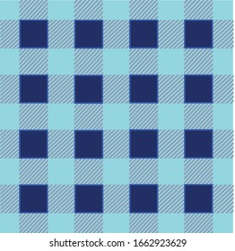 Blue blanket tartan pattern vector