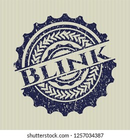 Blue Blink rubber grunge texture stamp