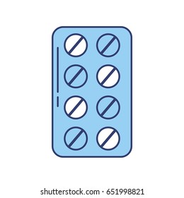 blue blister pack pills