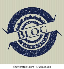 Blue Bloc distress rubber grunge texture seal