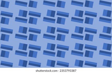 blue block and line in parquet repeat seamless pattern, replete image design for fabric printing or wallpaper or backdrop vintage retro