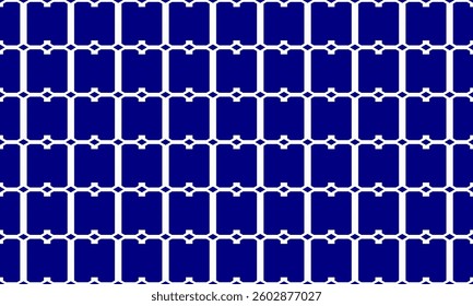 Blue block, squares, rectangle horizontal strip repeat seamless chain style, design for fabric printing or wallpaper, grid