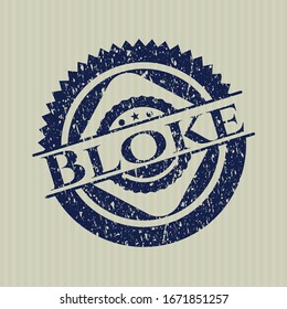 Blue Bloke rubber grunge seal
