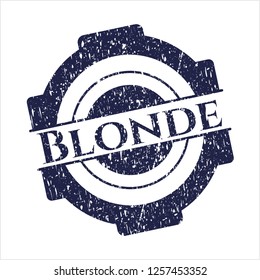 Blue Blonde rubber grunge texture stamp
