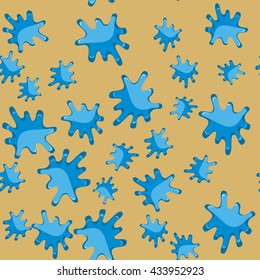 Blue blot cartoon seamless texture 
