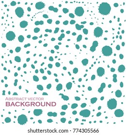 Blue blotch over white abstract background. Vector illustration