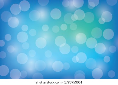 Blue blur bokeh for background image