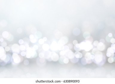 Blue blur light effect bokeh background. vector illustration