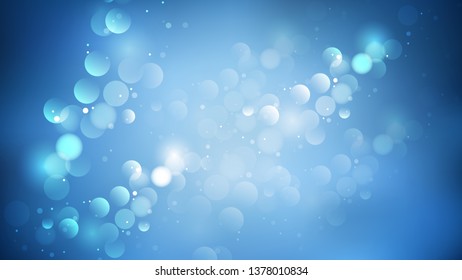 Blue Blur Lights Background