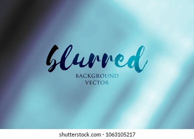 blue blurred background of abstract lines and shapes