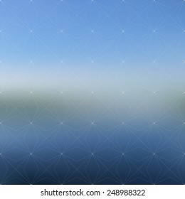 Blue blurred background and communication