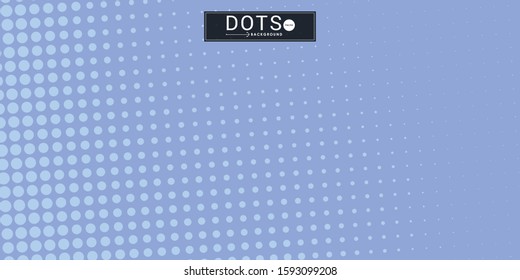 Blue Blurred Background With Halftone Effect