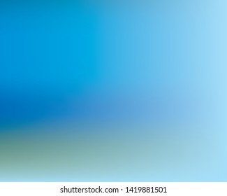 Blue blurred background Light blur backdrop. Delicate pattern. Abstract sky. Vector holographic texture. Neon holography, smooth blur backdrop.  