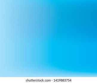 Blue blurred background Light blur backdrop. Delicate pattern. Abstract sky. Vector holographic texture. Neon holography, smooth blur backdrop.  