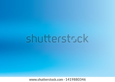 Blue blurred background Light blur backdrop. Delicate pattern. Abstract sky. Vector holographic texture. Neon holography, smooth blur backdrop.  