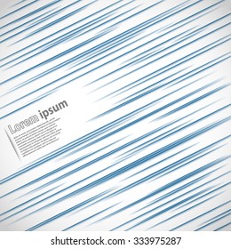 Blue blurred lines. Vector illustration