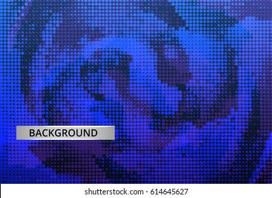 Blue blurred vector background with halftone effect. Vector illustration abstract background. Abstract creative concept vector, layout template with dots pattern on background. Half tone book design.