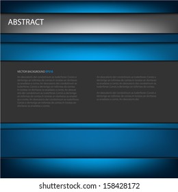 blue board background vector document for text and message design for brochure and web modern artwork