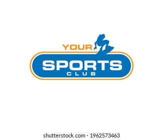 blue board sports logo template 